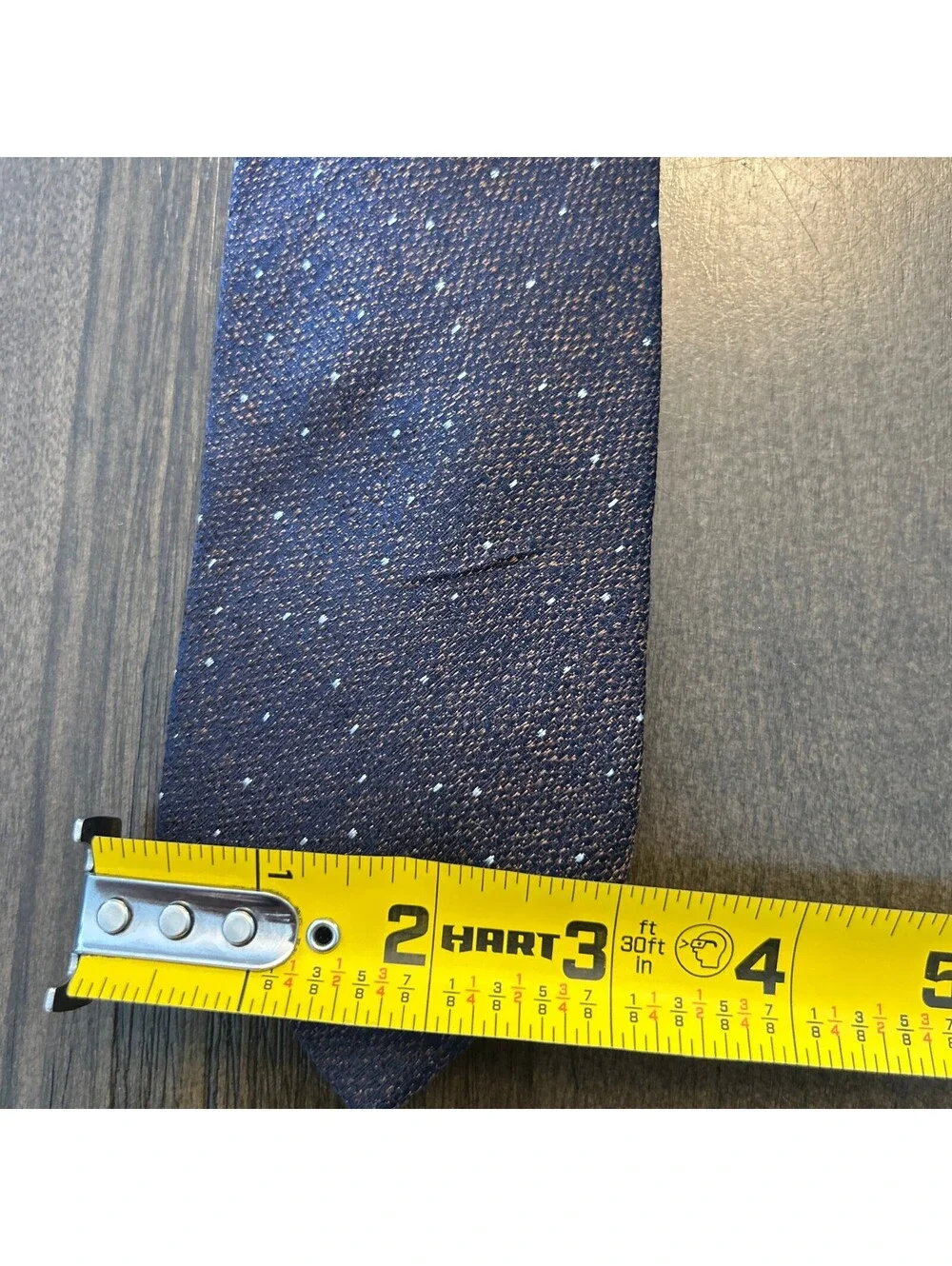Autograph M&S 100% Silk Tie Navy Blue Textured NWOT